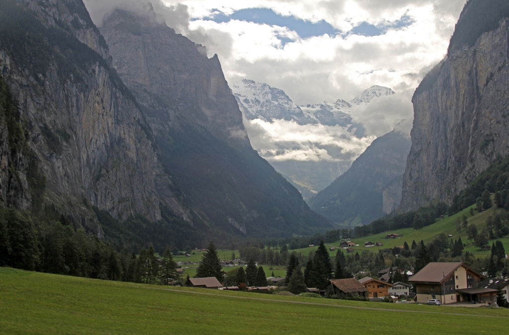 Lauterbrunnen Valley from Train